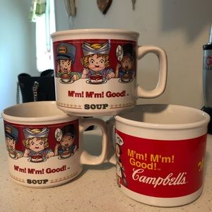 Campbell’s Soup Mugs 3 set